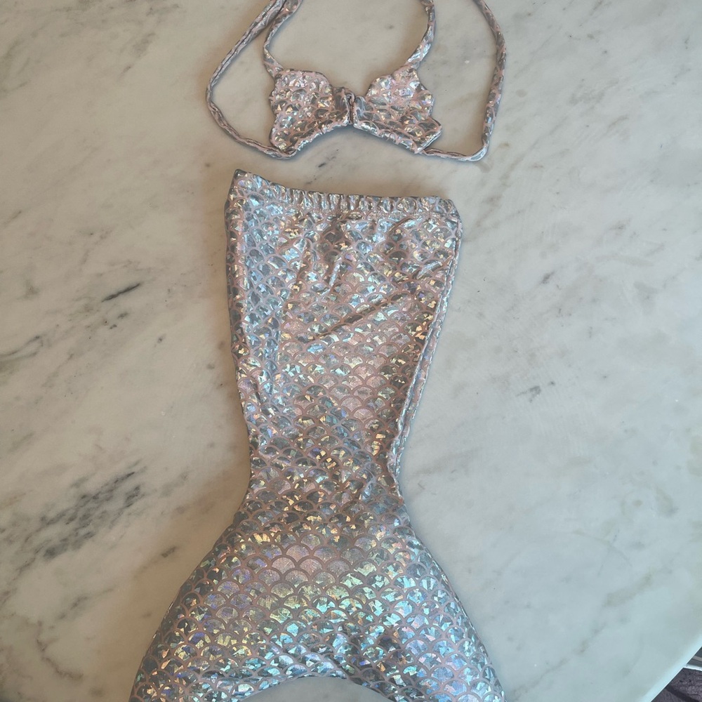 Shimmering Mermaid Bikini Costume Baby Set. 3-9 months.